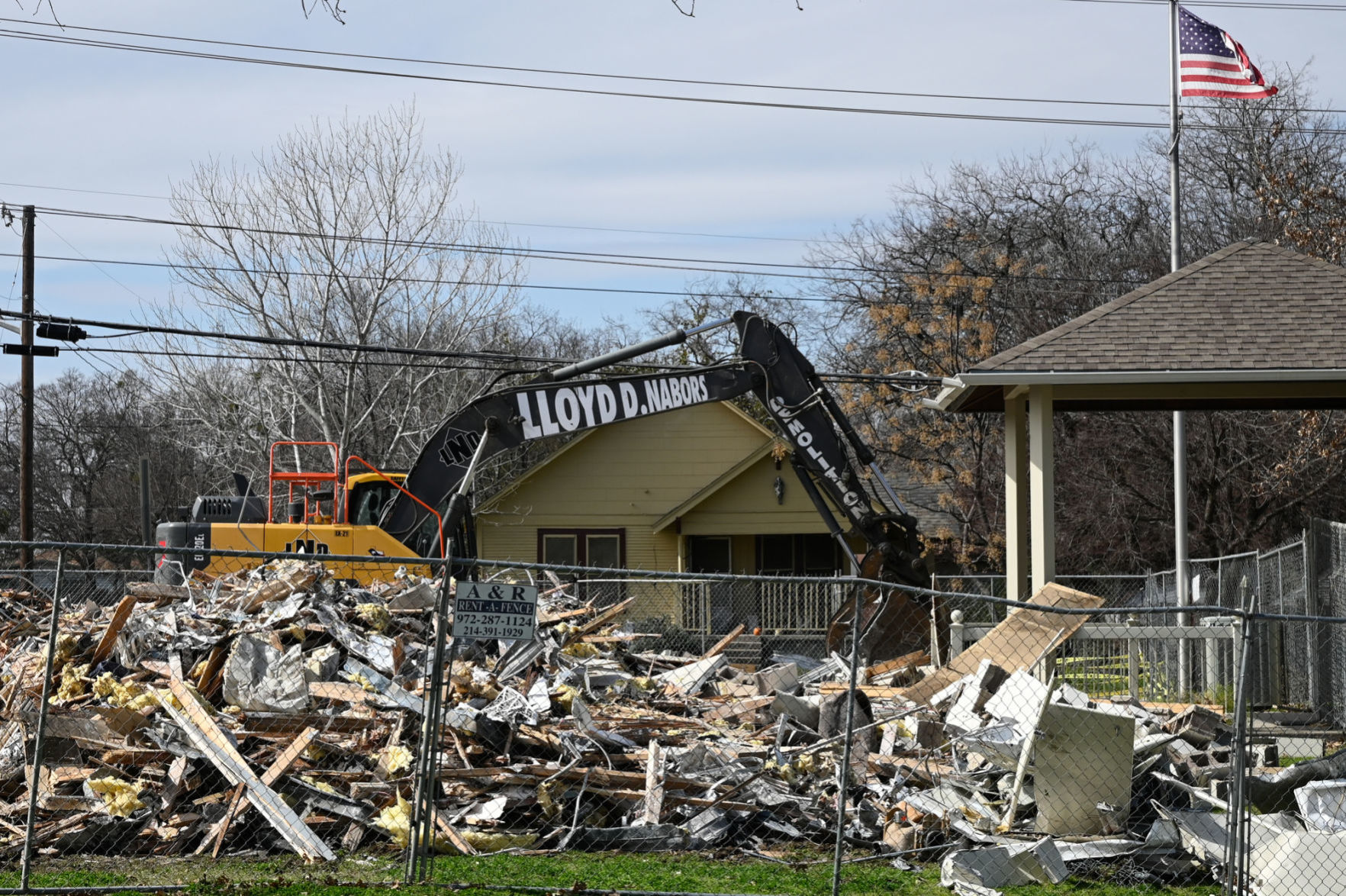 Senior center torn down